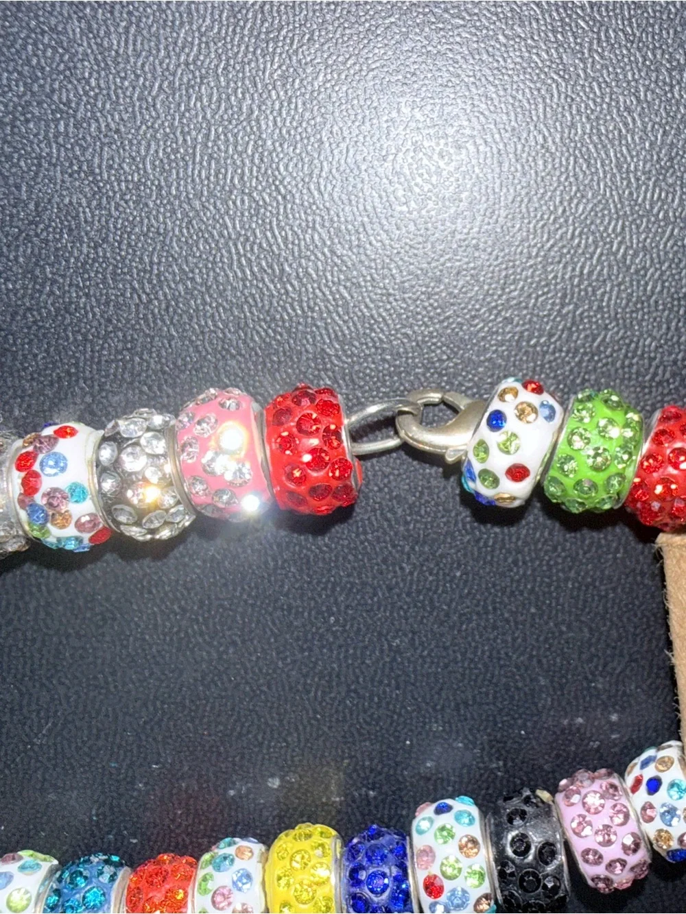 💖 New Colorful Crystal Bead Necklace Lobster Vlaw Clasp - Picture 2 of 3